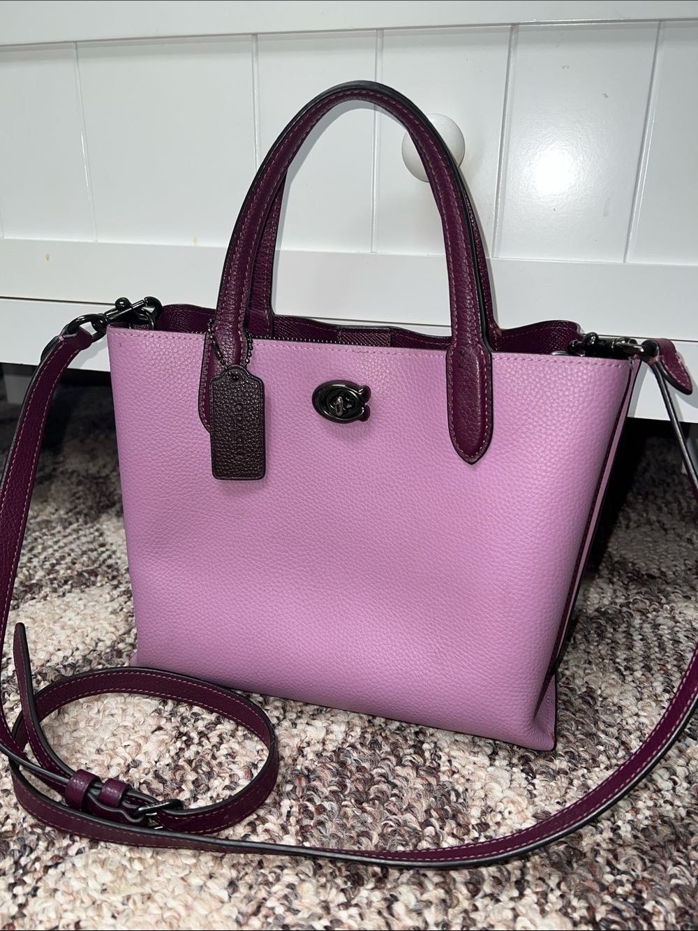 Coach Willow in Color block Purple